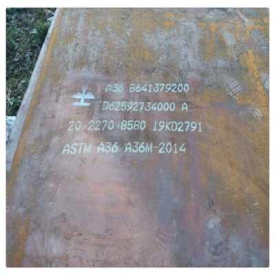 표본 US 1/kg Q345 열 열로 굴린 탄소 철강판 ASTM A36 건설용 철강판