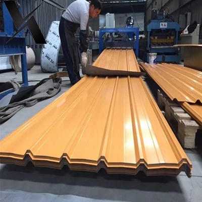 진열 된 표면 색상 코팅 된 류류 된 지붕 엽 금속 0.1mm-1.2mm 두께
