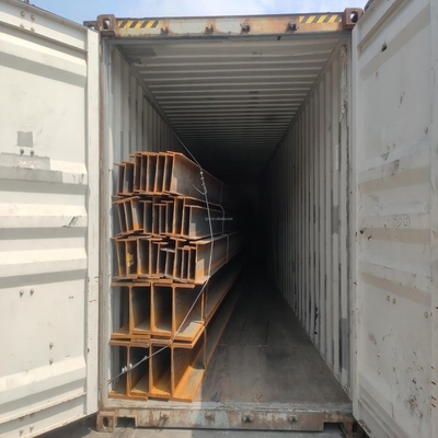 고온 롤 H 빔 100mm 20mm S235jr A36 S275jr S 길이 12m 또는 선박 건설용 사용자 지정 H 빔 150X150