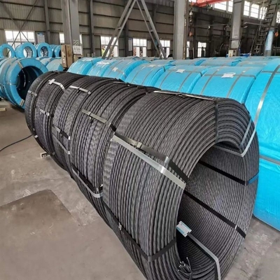 1860MPa 1mm 2mm 7 와이어 PC Ht 휘어진 스테인레스 스틸 스트랜드 로프 가연 스틸 와이어 스트랜드