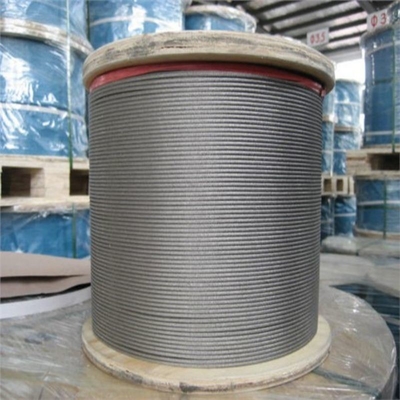 높은 튼튼성 전압 콘크리트 스트랜드 12.7mm ASTM 표준 기름 철 철사 로프