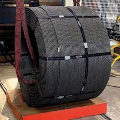 높은 튼튼성 전압 콘크리트 스트랜드 12.7mm ASTM 표준 기름 철 철사 로프
