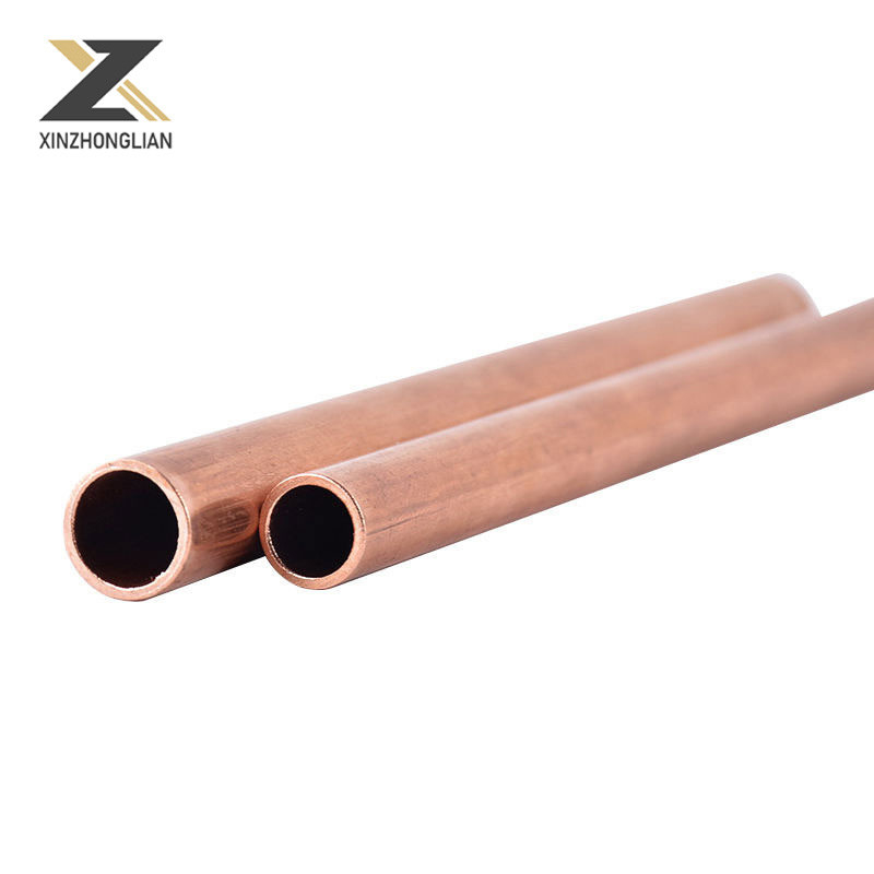 ASTM B280 표준 적색 구리 파이프 0.1mm-60mm 두께 산업용