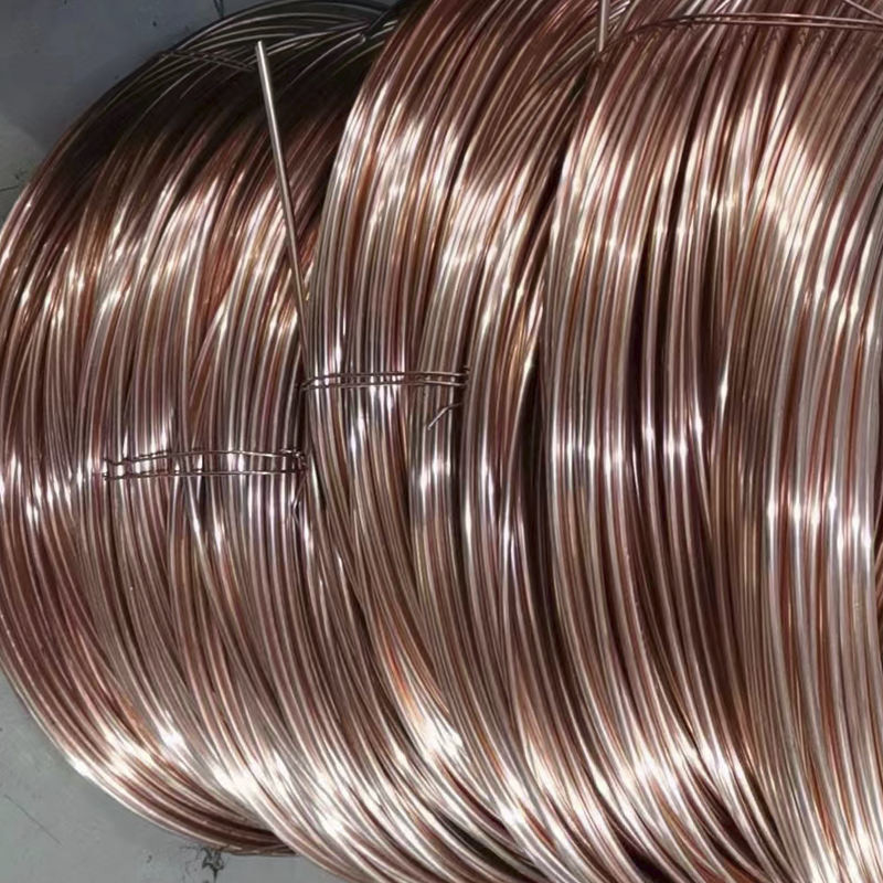 Custom Width Brass Copper Alloy Red Copper Wire with Silver Coating High Purity 99.99% 고순도 99.99% 은 은 코팅으로 된 붉은 구리 와이어